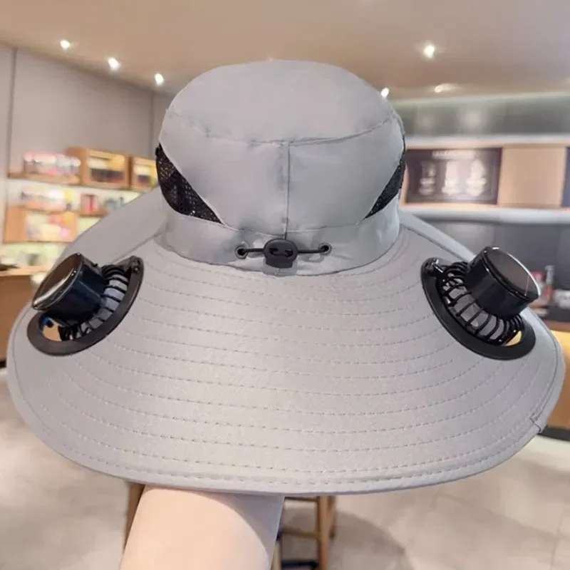 Bucket Hat with Solar Powered Fan
