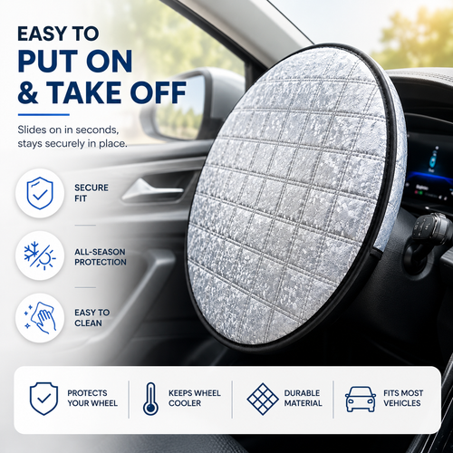 Car Steering Wheel Sun Shade Cover