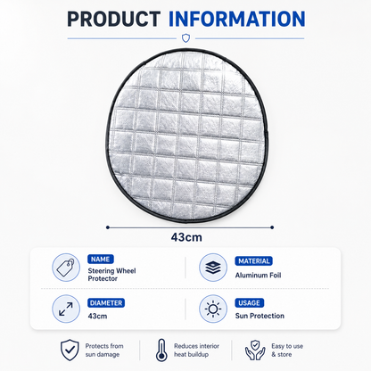 Car Steering Wheel Sun Shade Cover