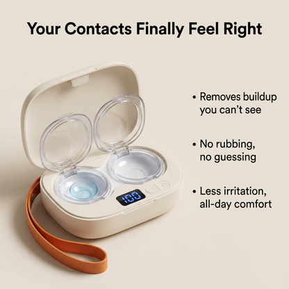 Clean Contacts In 3 Minutes. Forget They're In Your Eyes All Day.
