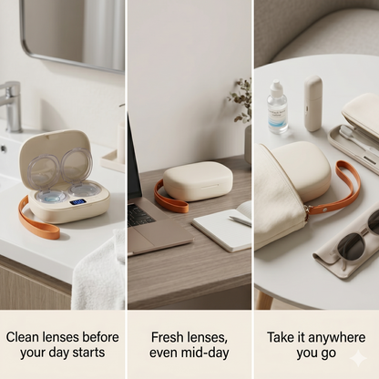 Clean Contacts In 3 Minutes. Forget They're In Your Eyes All Day.