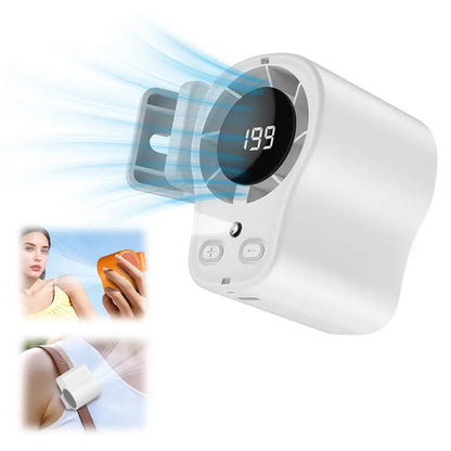 Waist Mounted High-Speed Car Clip Fan USB Charging Umbrella Clip Neck Hanging Portable Mini Fan Outdoor Work Fan