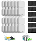 12/20Packs Pet Cat Water Fountain Replacement Carbon Filters & Sponges Set for S15/S15-Pro/S15-Plus/S15-L Hooise Water Dispenser