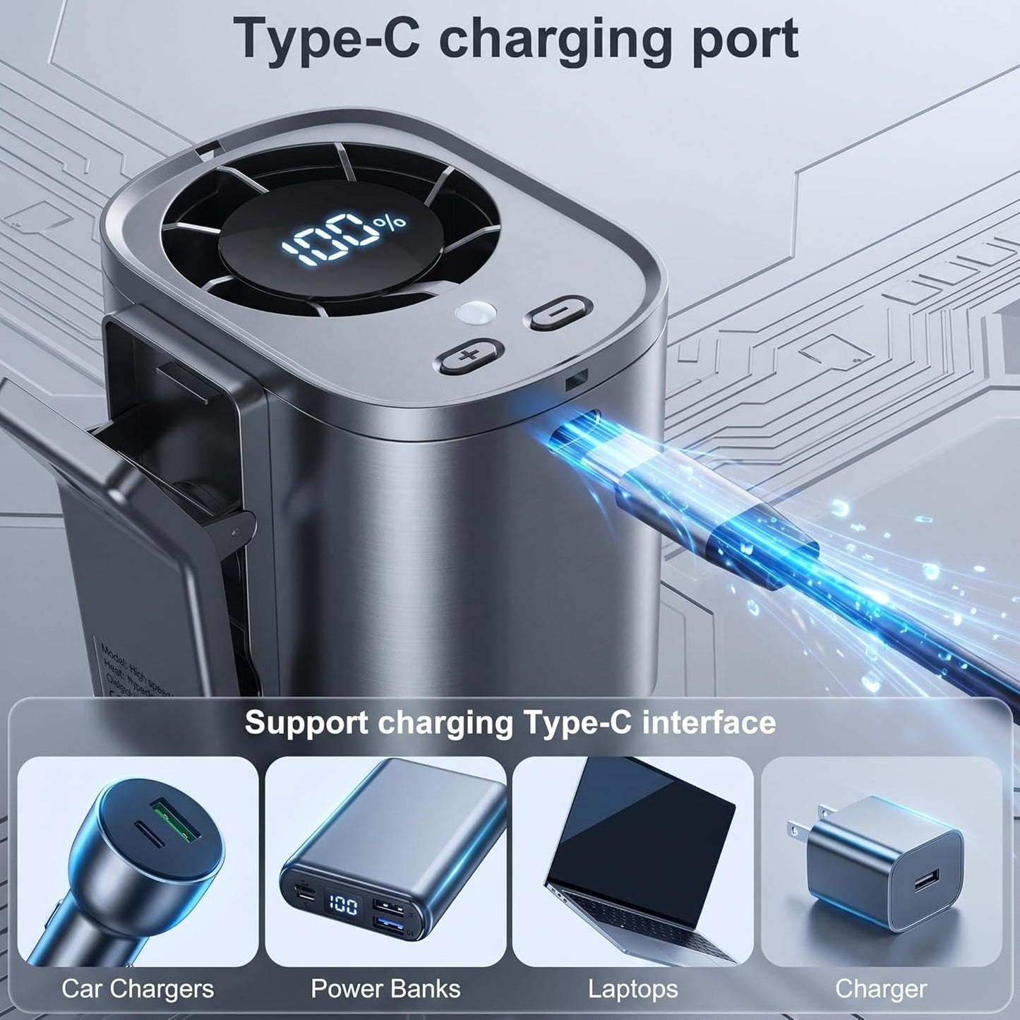 Cooling Portable Clip Car Fan
