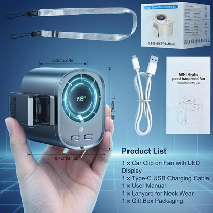 Cooling Portable Clip Car Fan