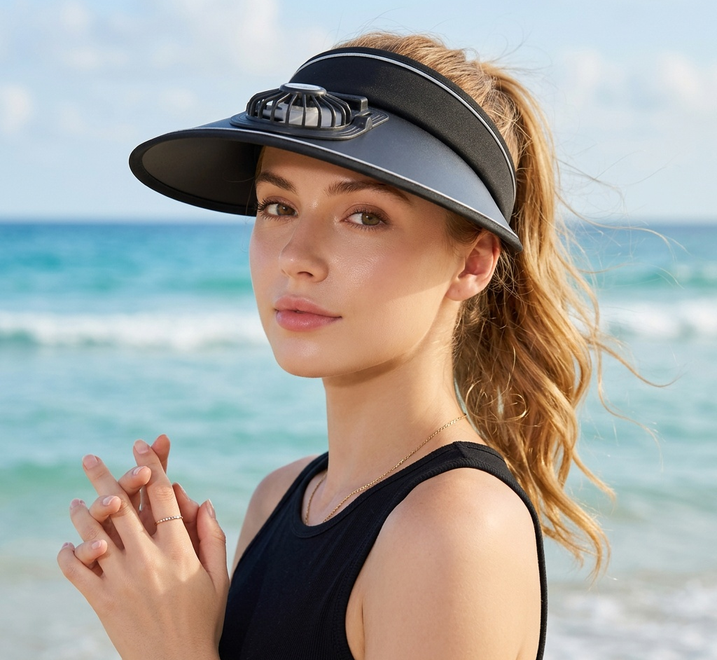 Breathable Cooling Fan Hat